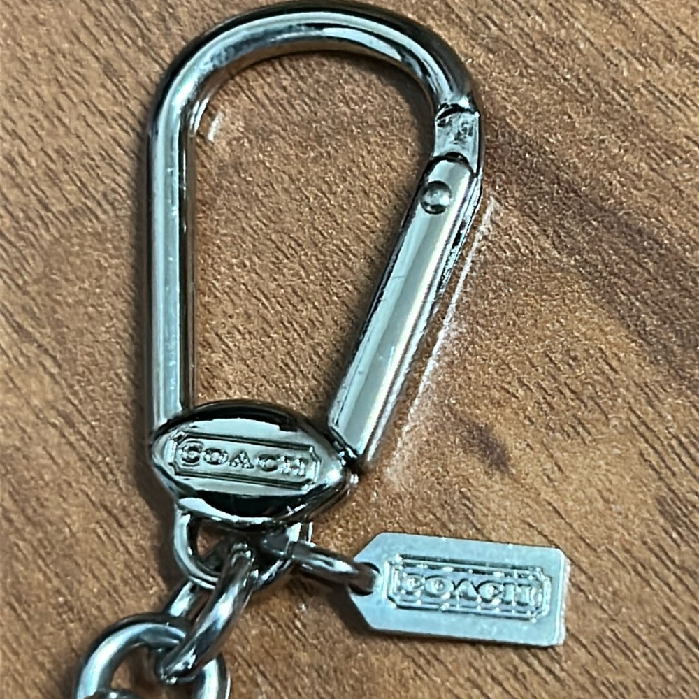 Coach Patent Red Star Rhinestone Keychain - Picture 5 of 11